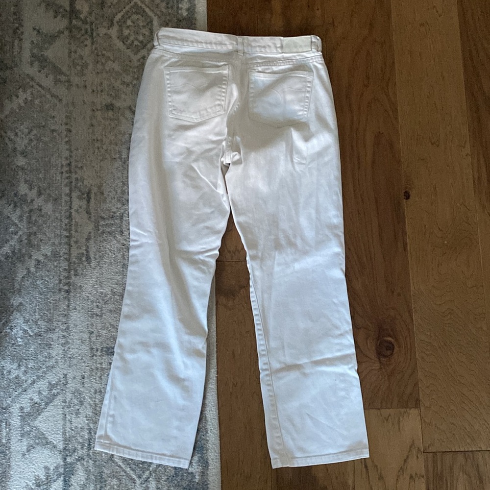 Vintage Classic Straight White Jeans - Picture 5 of 5